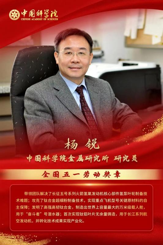 创艺学院杨锐教授荣获全国五一劳动奖章